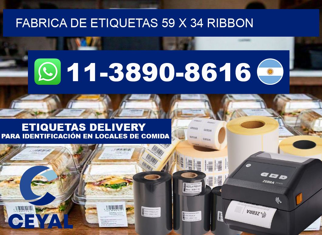 fabrica de etiquetas 59 x 34 ribbon
