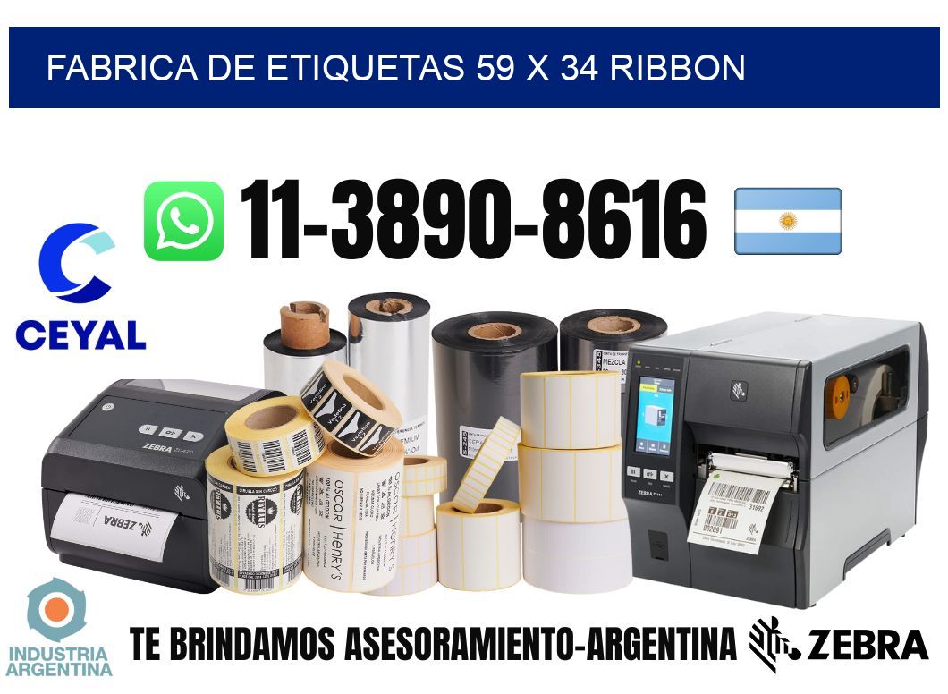 fabrica de etiquetas 59 x 34 ribbon