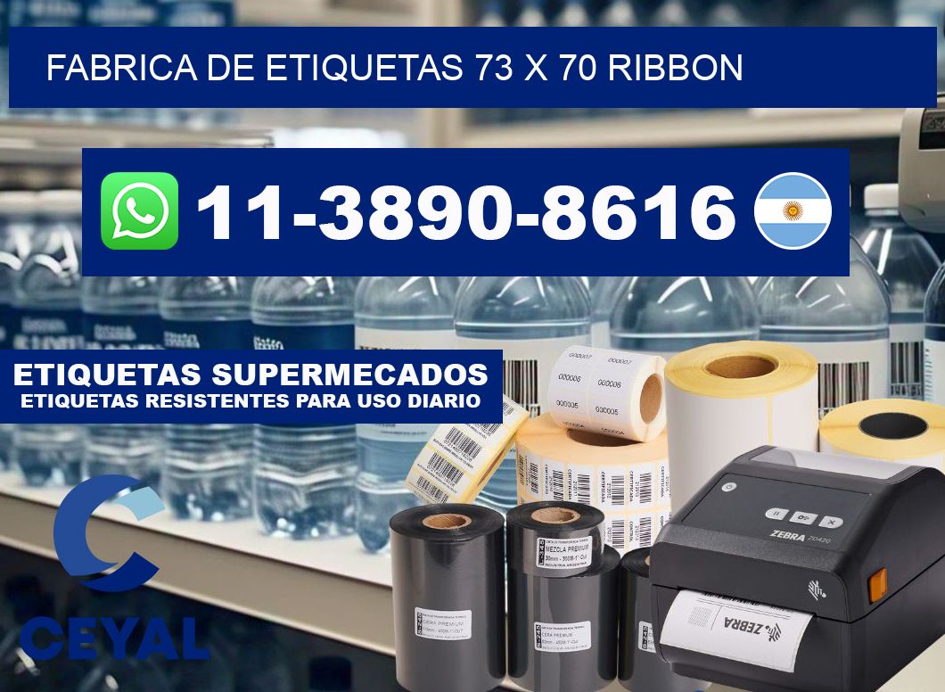 fabrica de etiquetas 73 x 70 ribbon