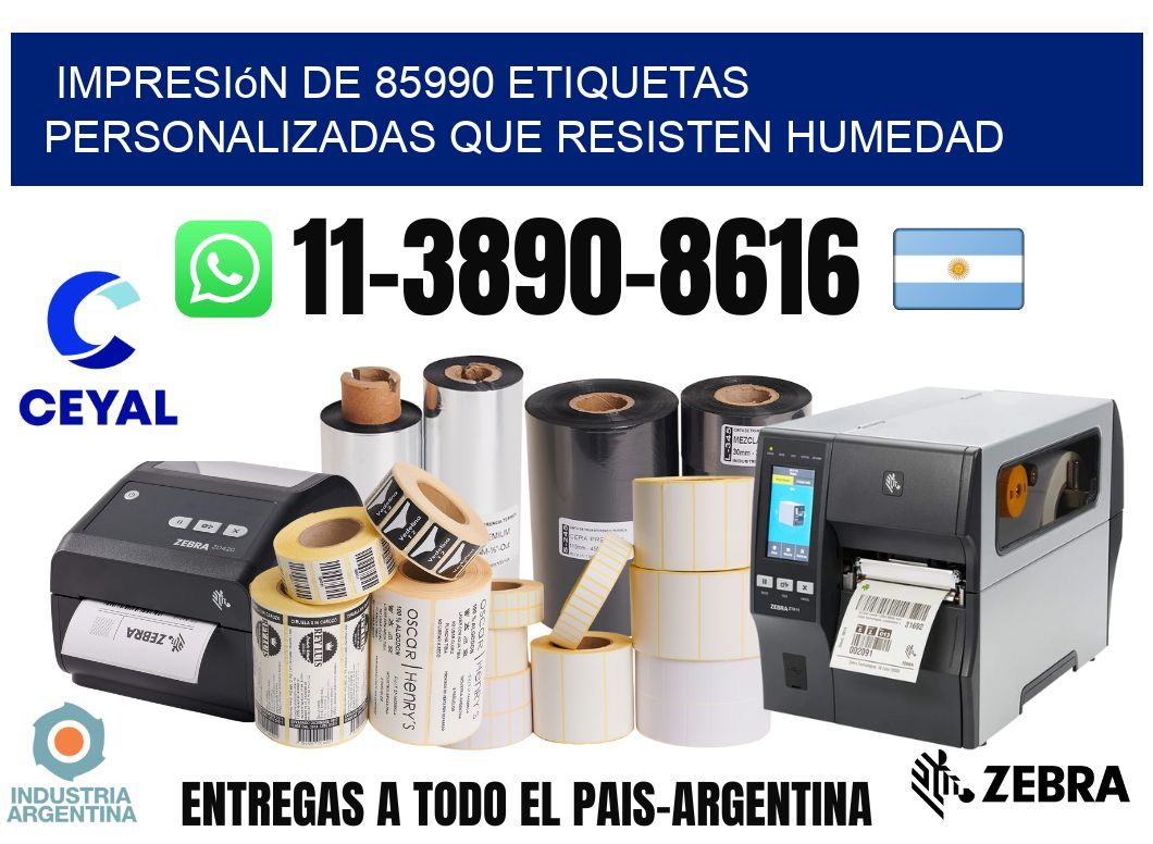 impresión de 85990 etiquetas personalizadas que resisten humedad