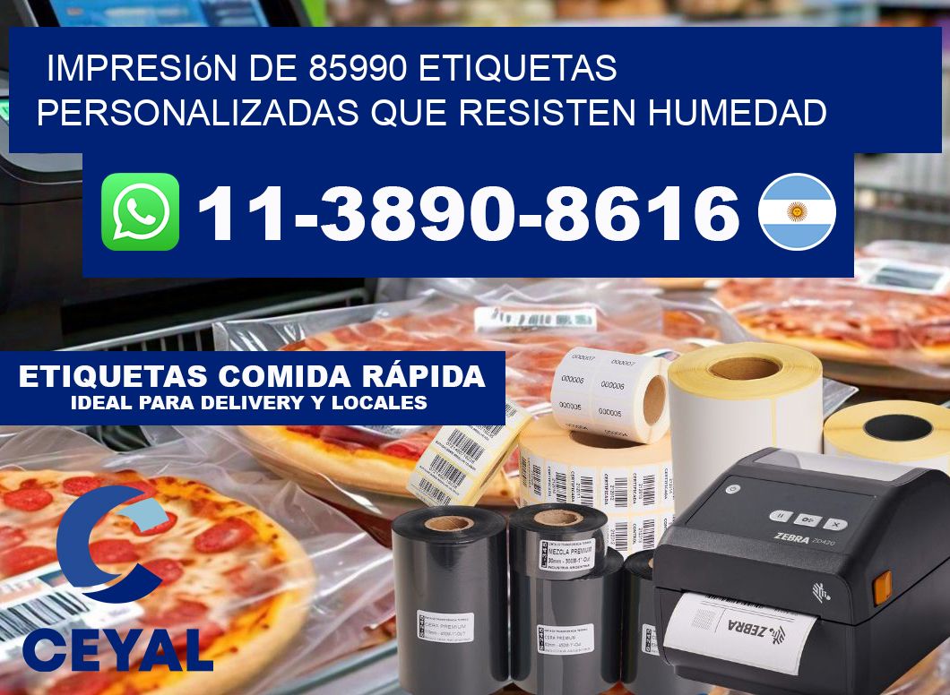 impresión de 85990 etiquetas personalizadas que resisten humedad