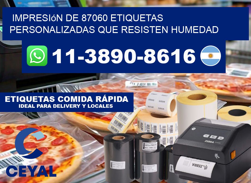 impresión de 87060 etiquetas personalizadas que resisten humedad