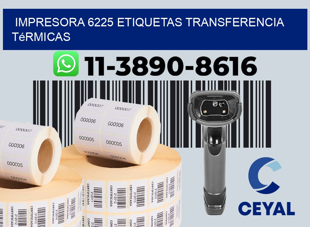 impresora 6225 etiquetas transferencia térmicas