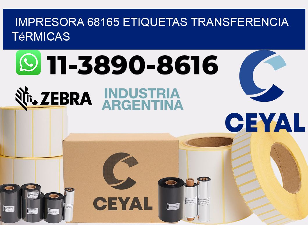 impresora 68165 etiquetas transferencia térmicas