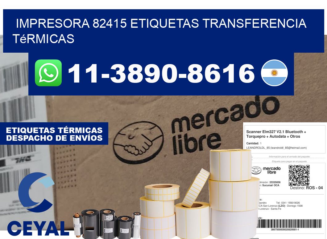 impresora 82415 etiquetas transferencia térmicas
