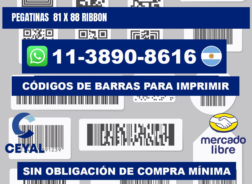 pegatinas  81 x 88 ribbon