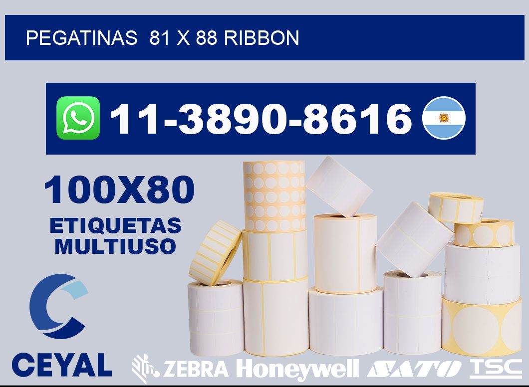 pegatinas  81 x 88 ribbon
