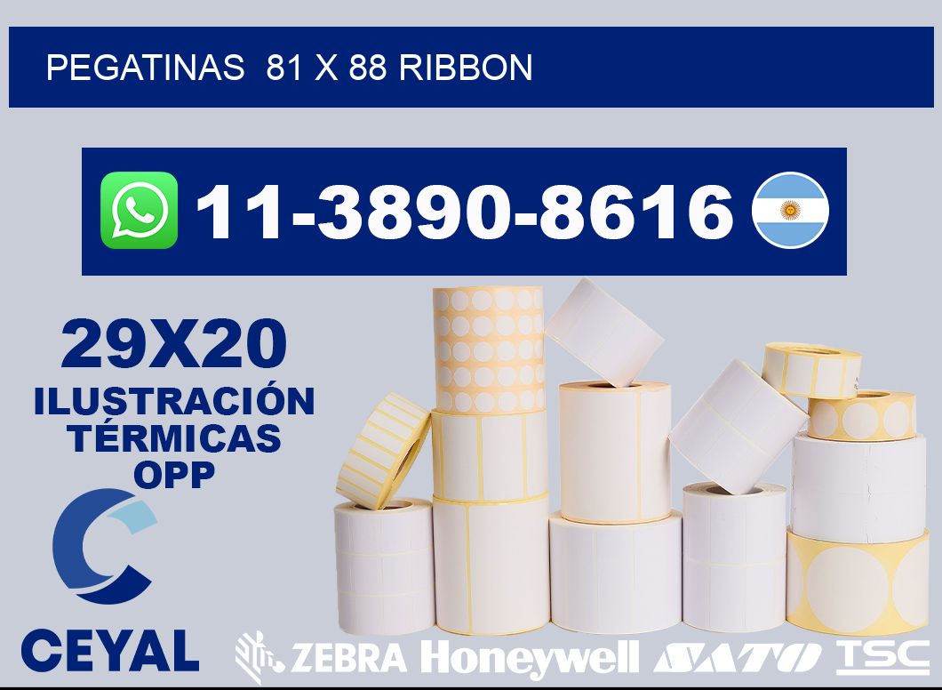 pegatinas  81 x 88 ribbon