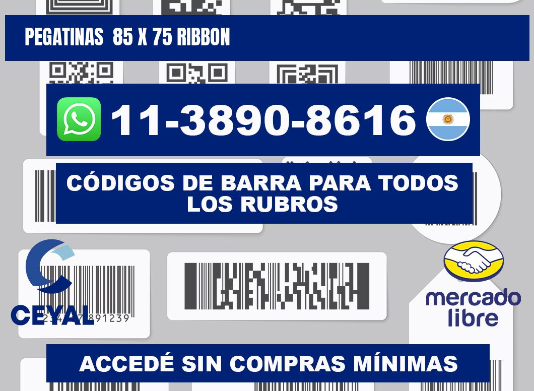 pegatinas 85 x 75 ribbon