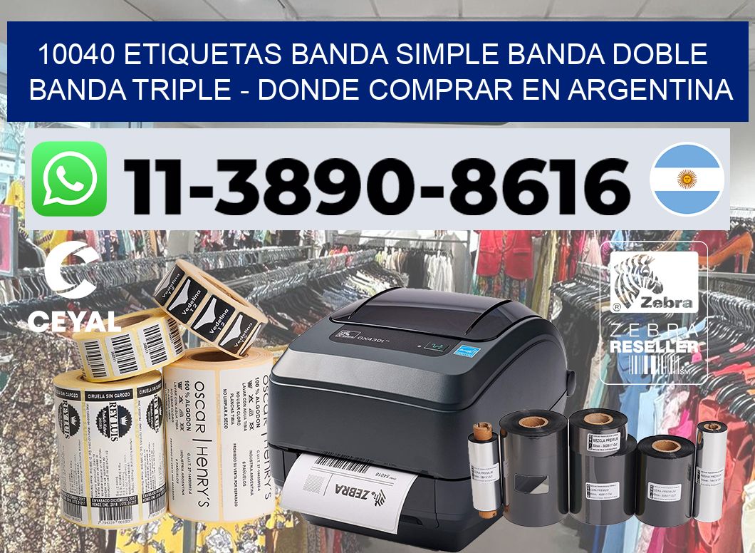 10040 etiquetas banda simple banda doble banda triple – Donde Comprar en Argentina
