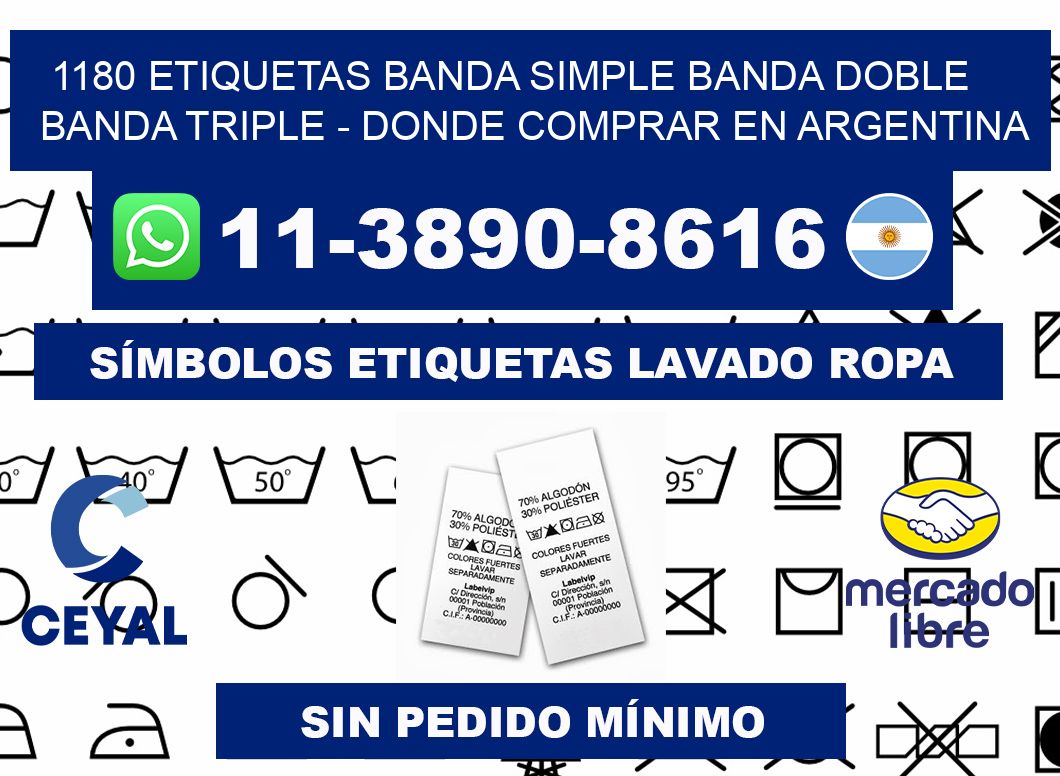 1180 etiquetas banda simple banda doble banda triple - Donde Comprar en Argentina