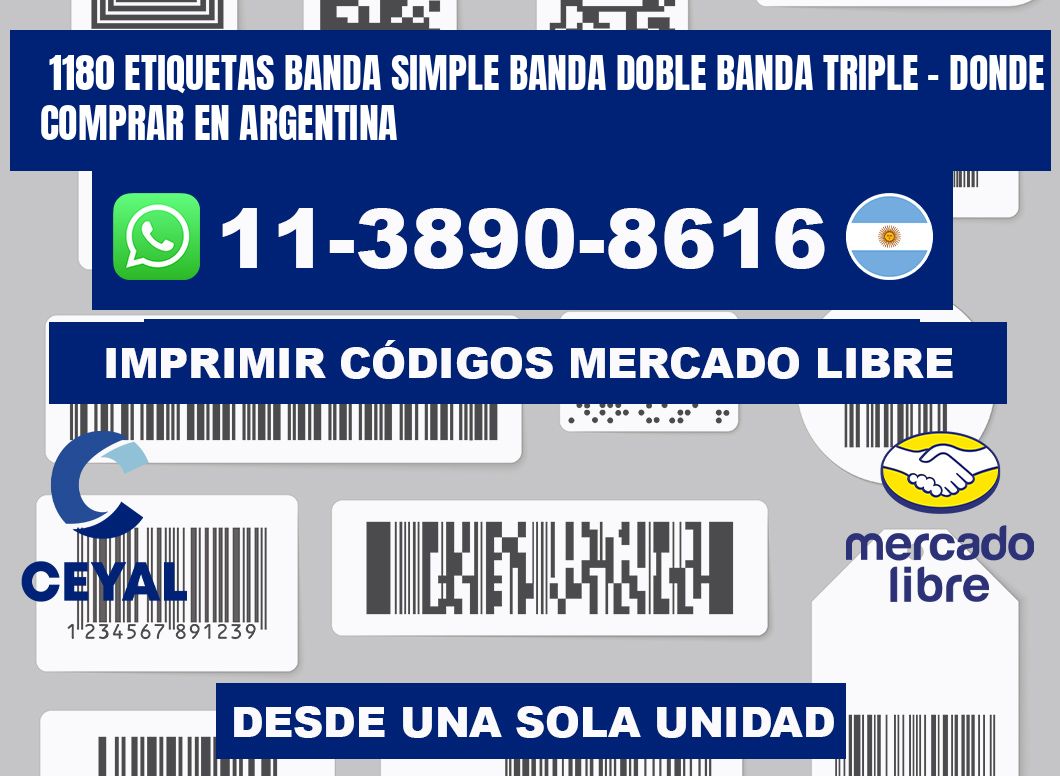 1180 etiquetas banda simple banda doble banda triple - Donde Comprar en Argentina