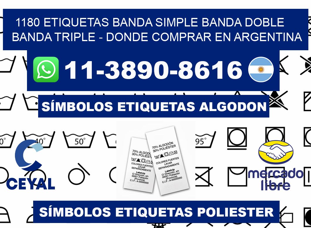 1180 etiquetas banda simple banda doble banda triple - Donde Comprar en Argentina
