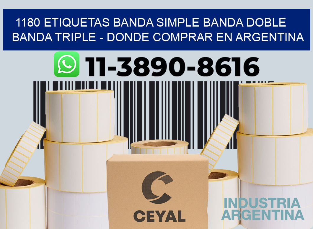 1180 etiquetas banda simple banda doble banda triple - Donde Comprar en Argentina