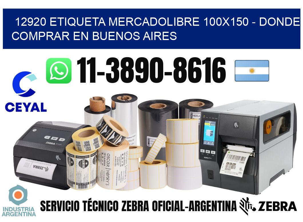 12920 etiqueta MercadoLibre 100x150 - Donde Comprar en Buenos Aires