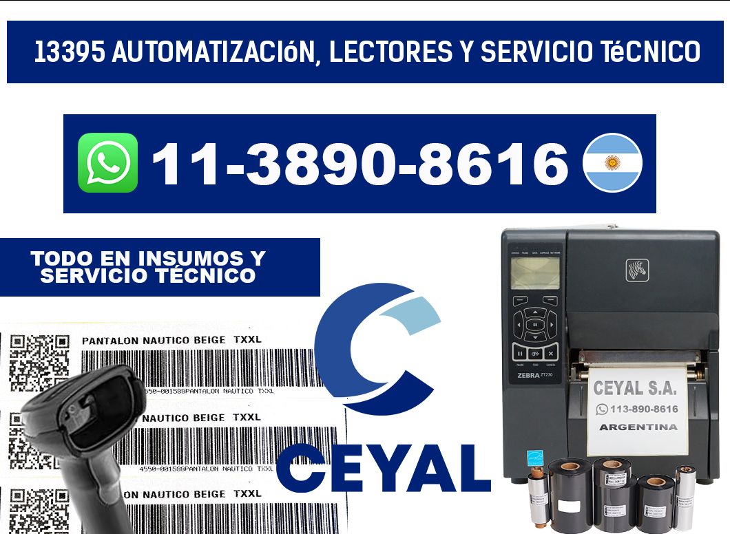 13395 Automatización, Lectores y Servicio Técnico