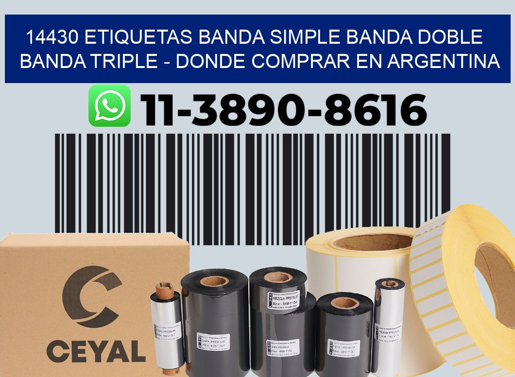 14430 etiquetas banda simple banda doble banda triple - Donde Comprar en Argentina