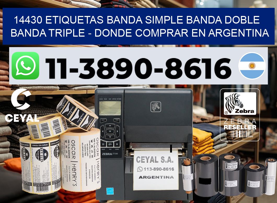 14430 etiquetas banda simple banda doble banda triple – Donde Comprar en Argentina