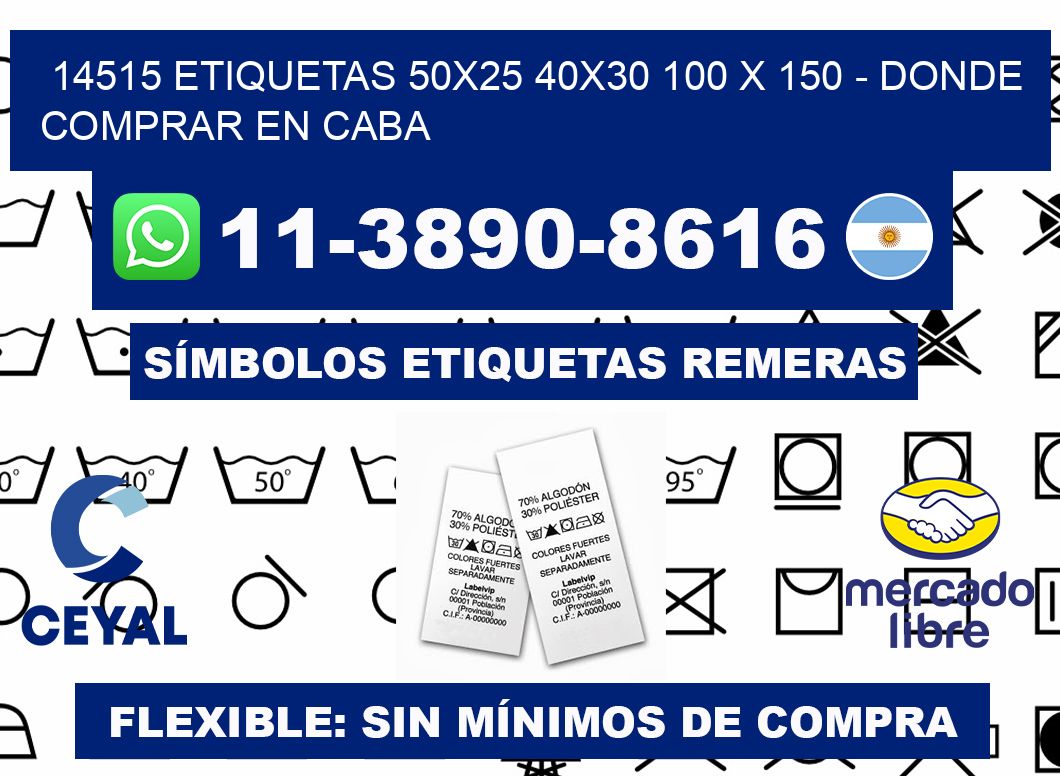 14515 etiquetas 50x25 40x30 100 x 150 - Donde Comprar en Caba