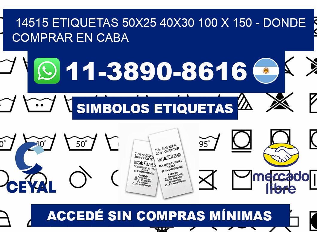 14515 etiquetas 50x25 40x30 100 x 150 - Donde Comprar en Caba