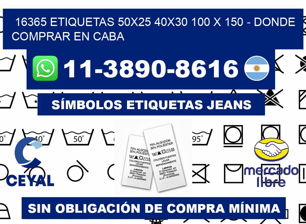 16365 etiquetas 50x25 40x30 100 x 150 - Donde Comprar en Caba