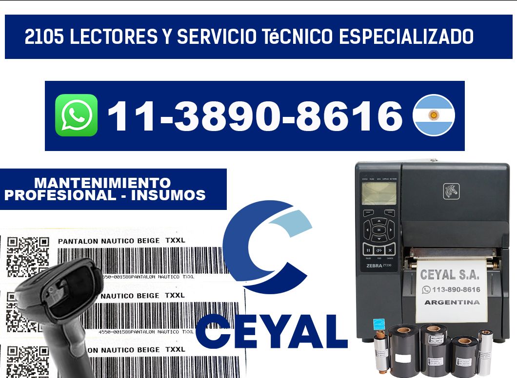 2105 Lectores y Servicio Técnico Especializado