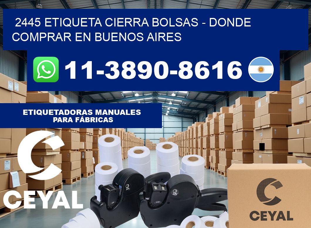 2445 etiqueta Cierra Bolsas – Donde Comprar en Buenos Aires