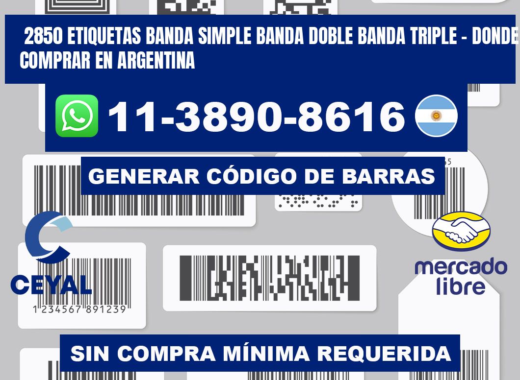 2850 etiquetas banda simple banda doble banda triple - Donde Comprar en Argentina