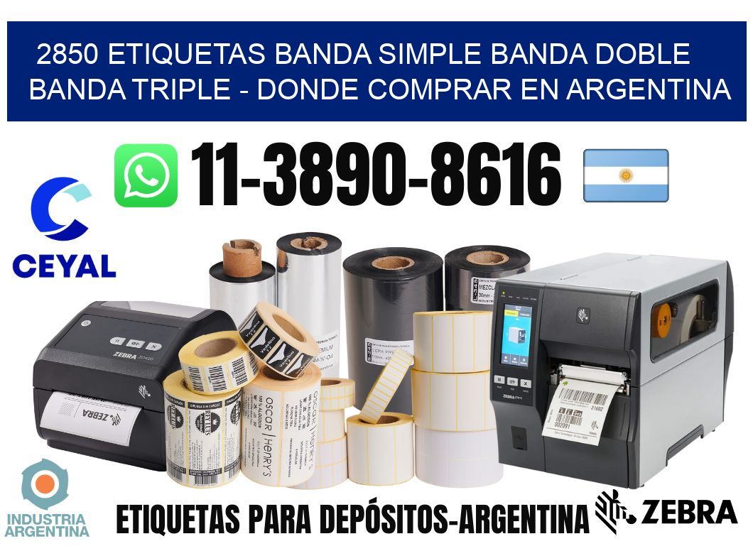 2850 etiquetas banda simple banda doble banda triple - Donde Comprar en Argentina
