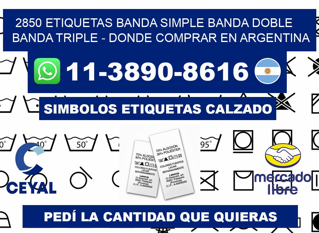 2850 etiquetas banda simple banda doble banda triple - Donde Comprar en Argentina