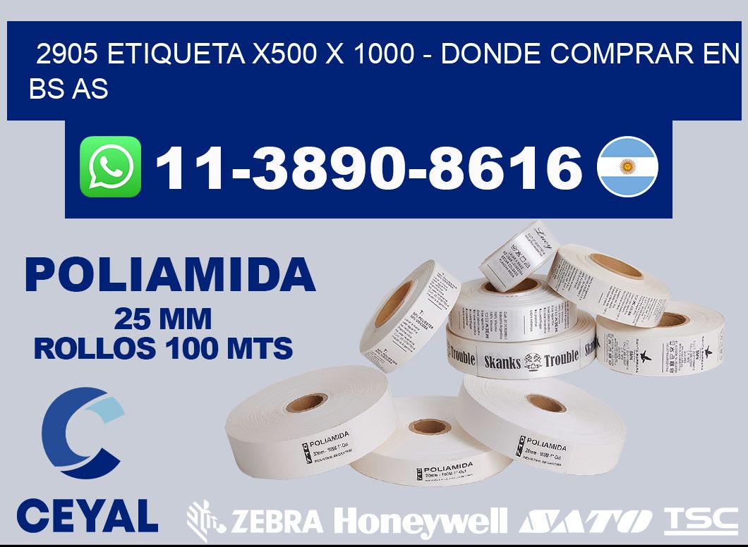 2905 etiqueta x500 x 1000 - Donde Comprar en bs as