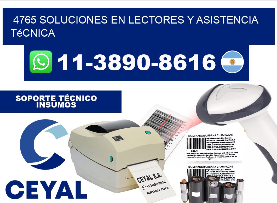 4765 Soluciones en Lectores y Asistencia Técnica