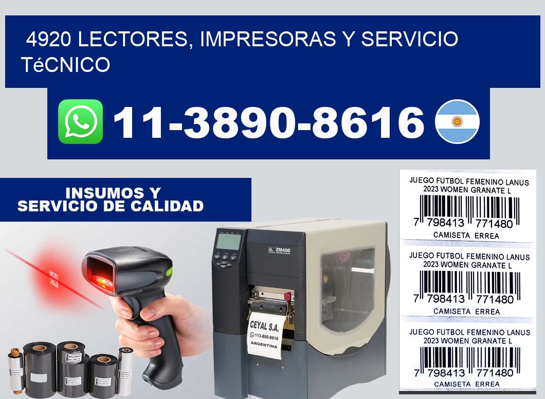 4920 Lectores, Impresoras y Servicio Técnico
