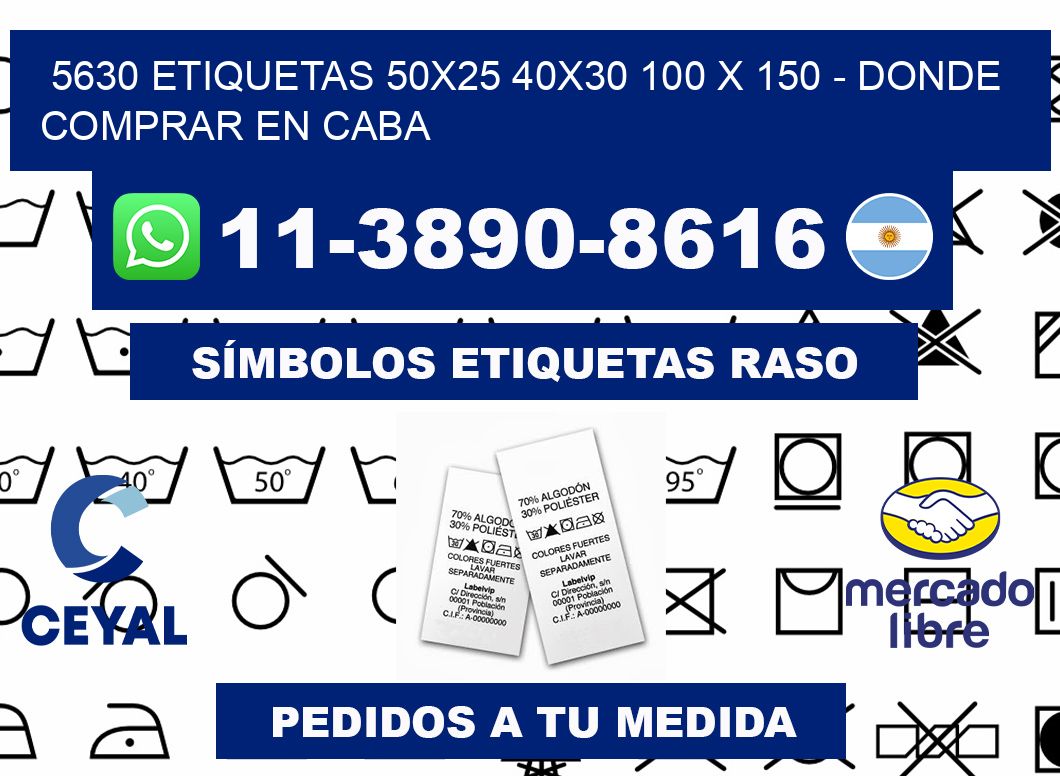 5630 etiquetas 50x25 40x30 100 x 150 - Donde Comprar en Caba