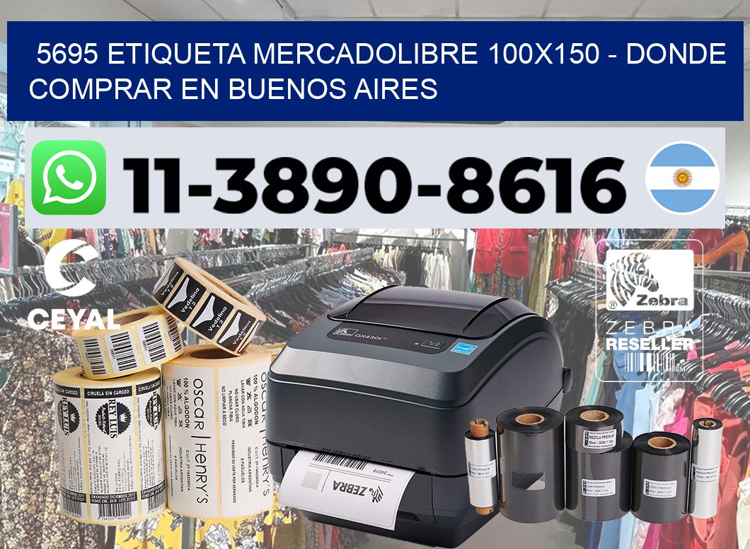 5695 etiqueta MercadoLibre 100×150 – Donde Comprar en Buenos Aires