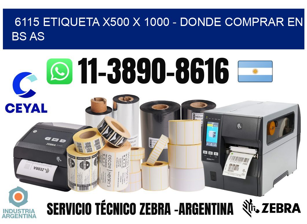 6115 etiqueta x500 x 1000 - Donde Comprar en bs as