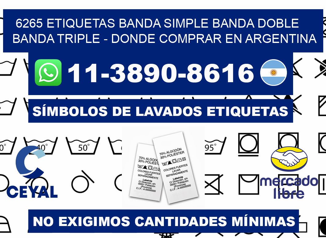 6265 etiquetas banda simple banda doble banda triple - Donde Comprar en Argentina