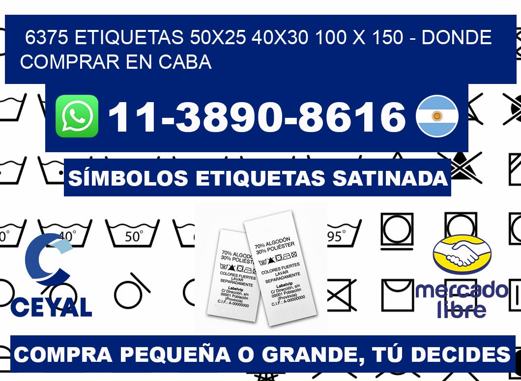6375 etiquetas 50x25 40x30 100 x 150 - Donde Comprar en Caba