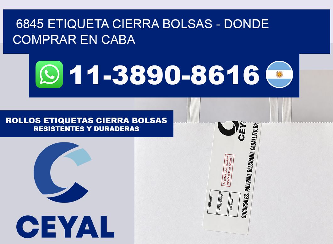 6845 etiqueta Cierra Bolsas – Donde Comprar en Caba