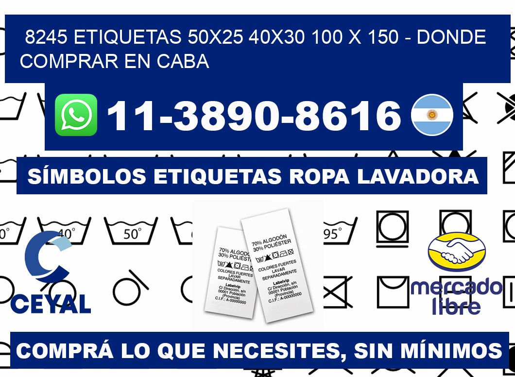 8245 etiquetas 50x25 40x30 100 x 150 - Donde Comprar en Caba