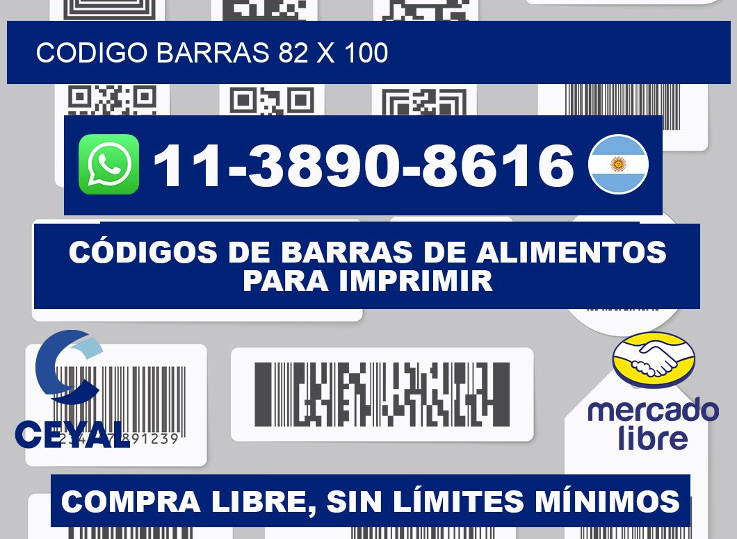Codigo barras 82 x 100