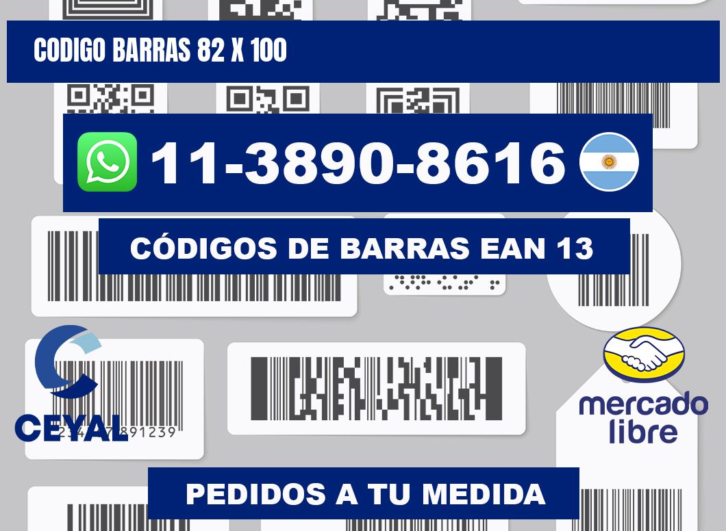 Codigo barras 82 x 100