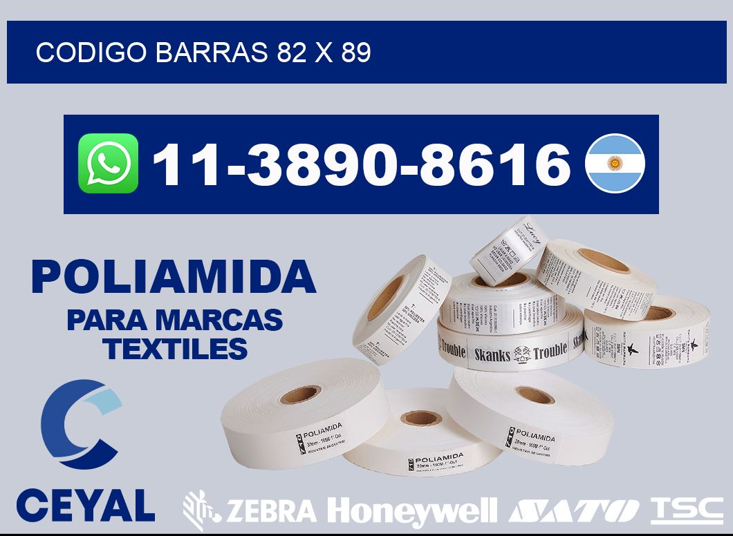 Codigo barras 82 x 89