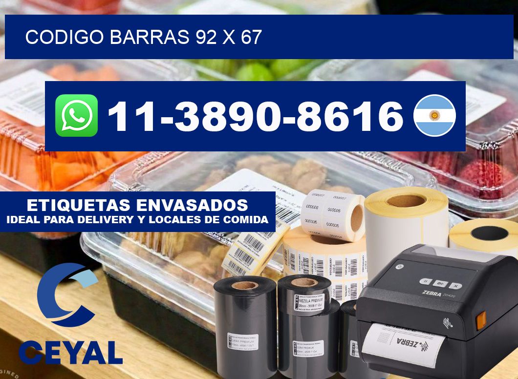 Codigo barras 92 x 67