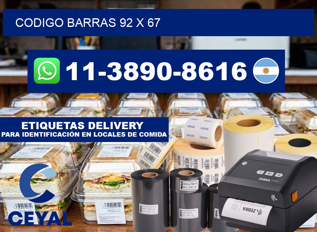 Codigo barras 92 x 67