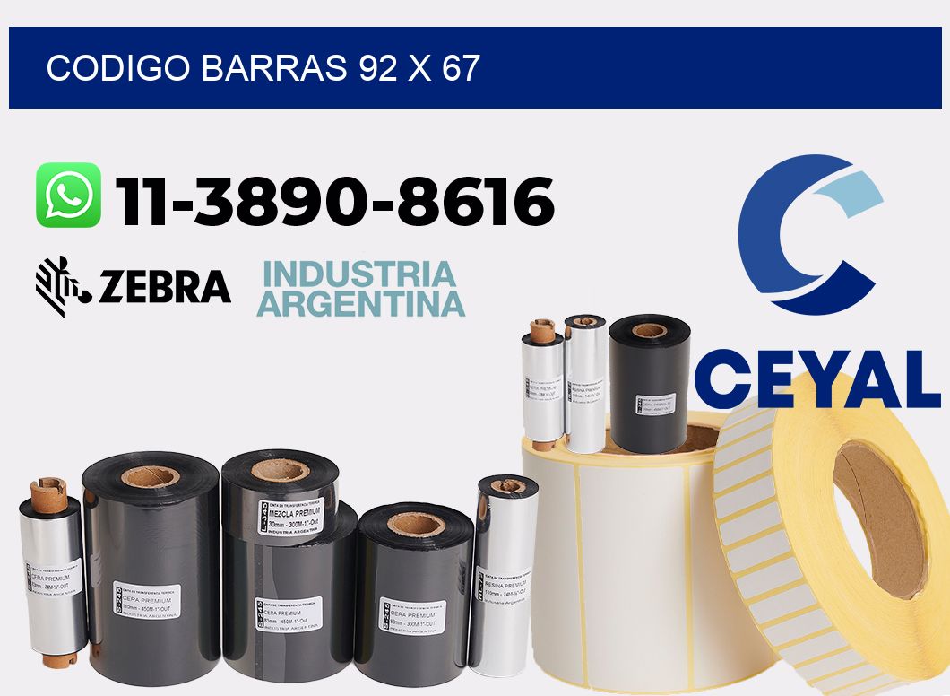 Codigo barras 92 x 67