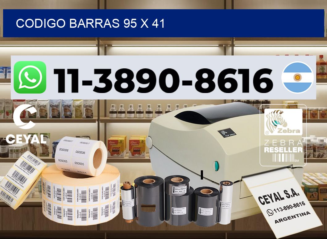 Codigo barras 95 x 41