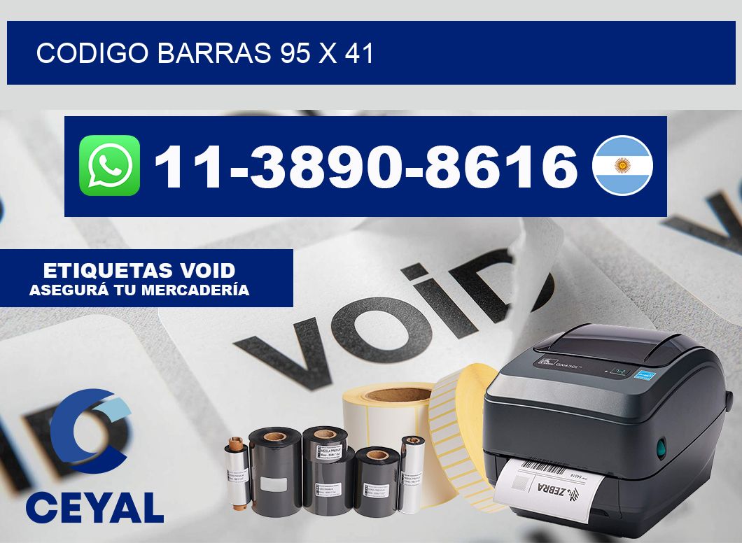 Codigo barras 95 x 41
