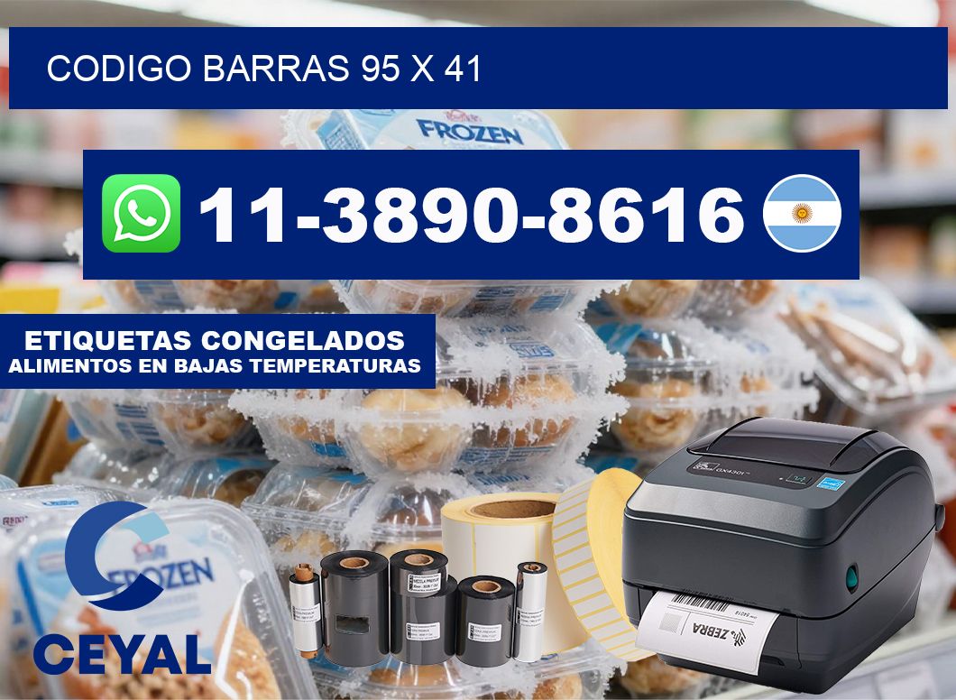 Codigo barras 95 x 41