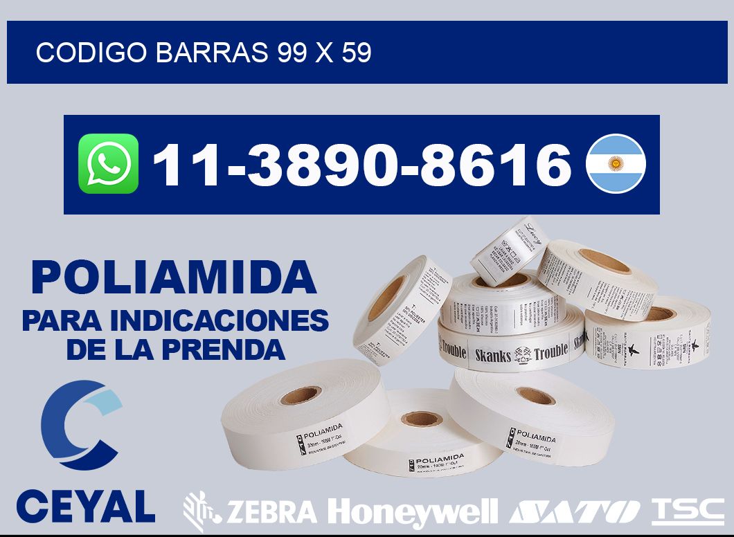 Codigo barras 99 x 59